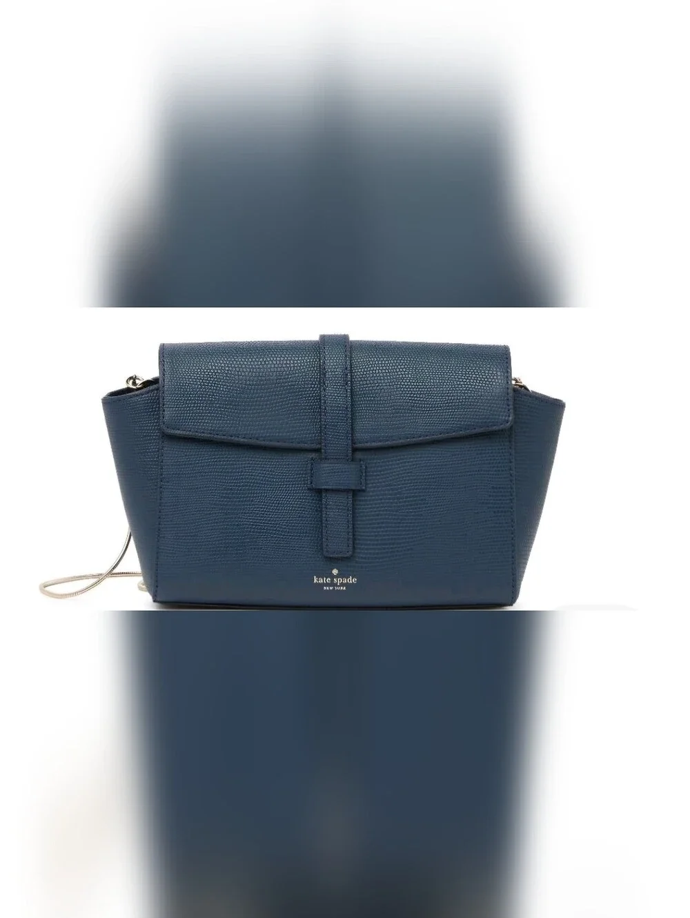 Kate Spade Riverside Street Emmie Crossbody Bag Lizard Embossed Leather EUC